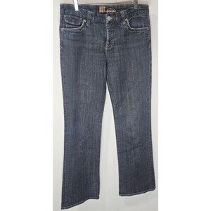 Kut From The Kloth Women's Bootcut Denim Dark Jeans Sz 8 Midrise Button Pockets